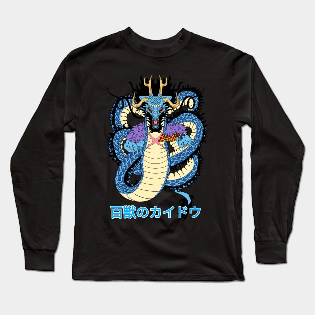 Kaido dragon Long Sleeve T-Shirt by melati streetwear